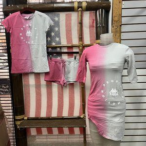 NWOT Kappa 3 pc Top, shorts, long dress